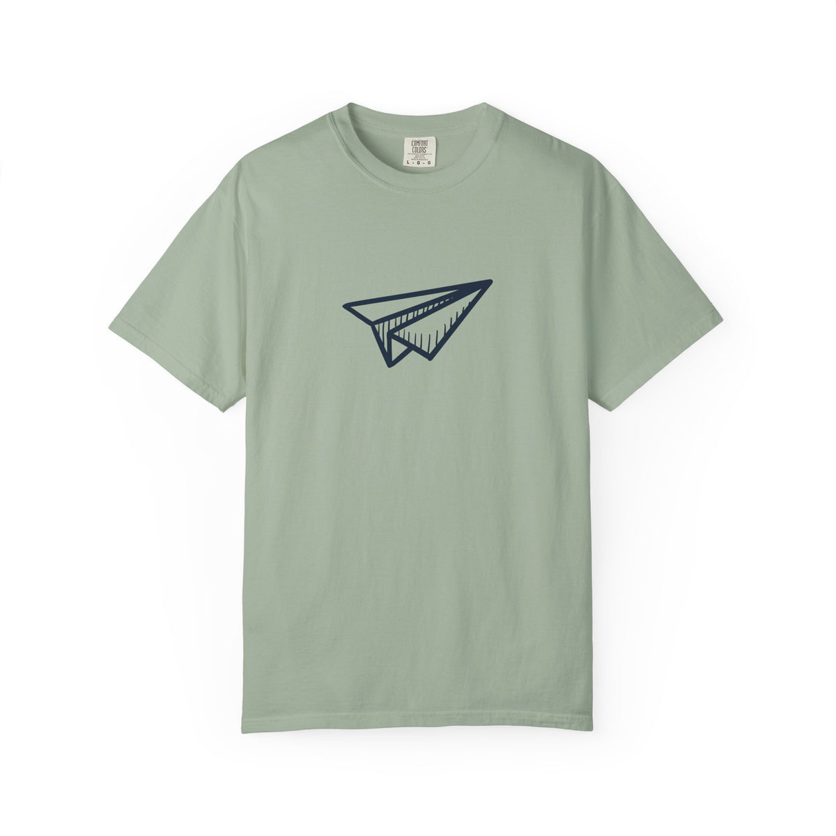 Paper airplane wanderlust graphic t-shirt