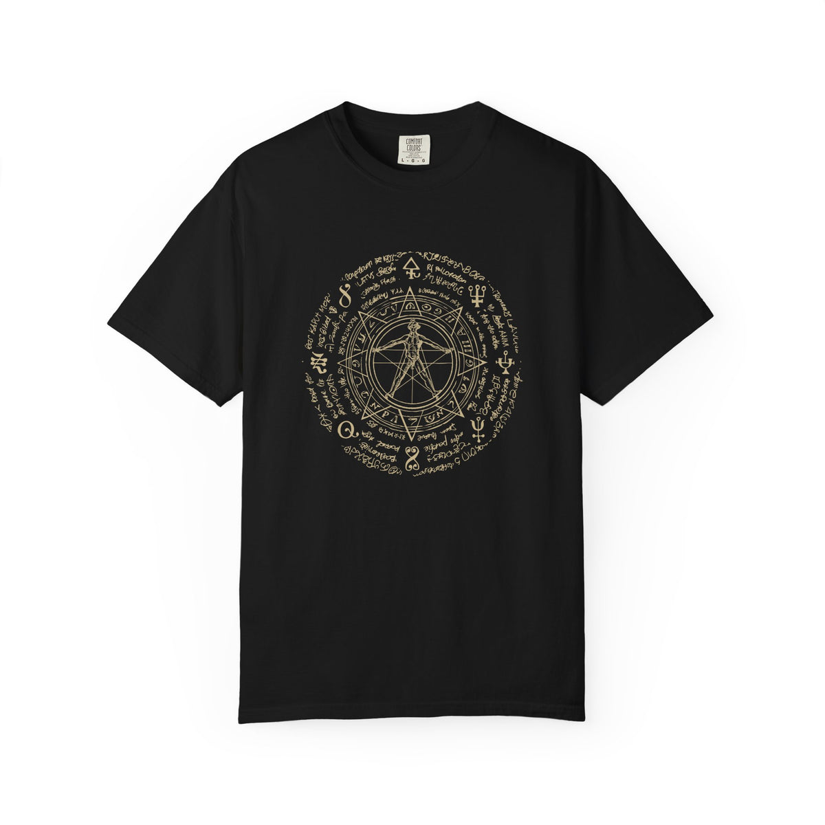 Alchemy circle occult graphic t-shirt