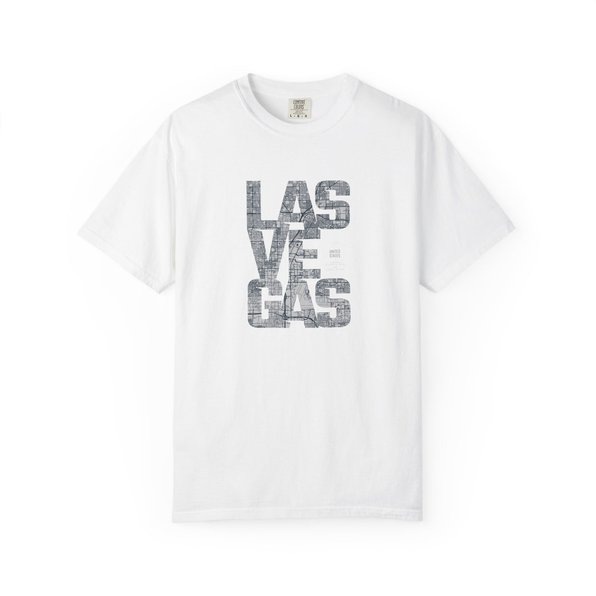 Las vegas vintage block tee