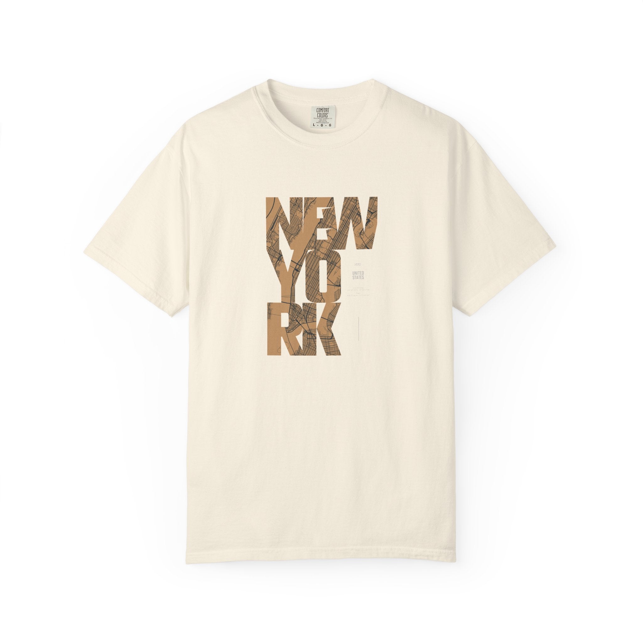 New york woodgrain graphic t-shirt