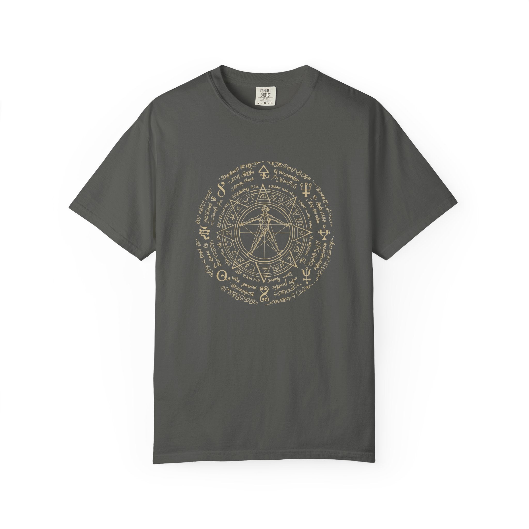 Alchemy circle occult graphic t-shirt