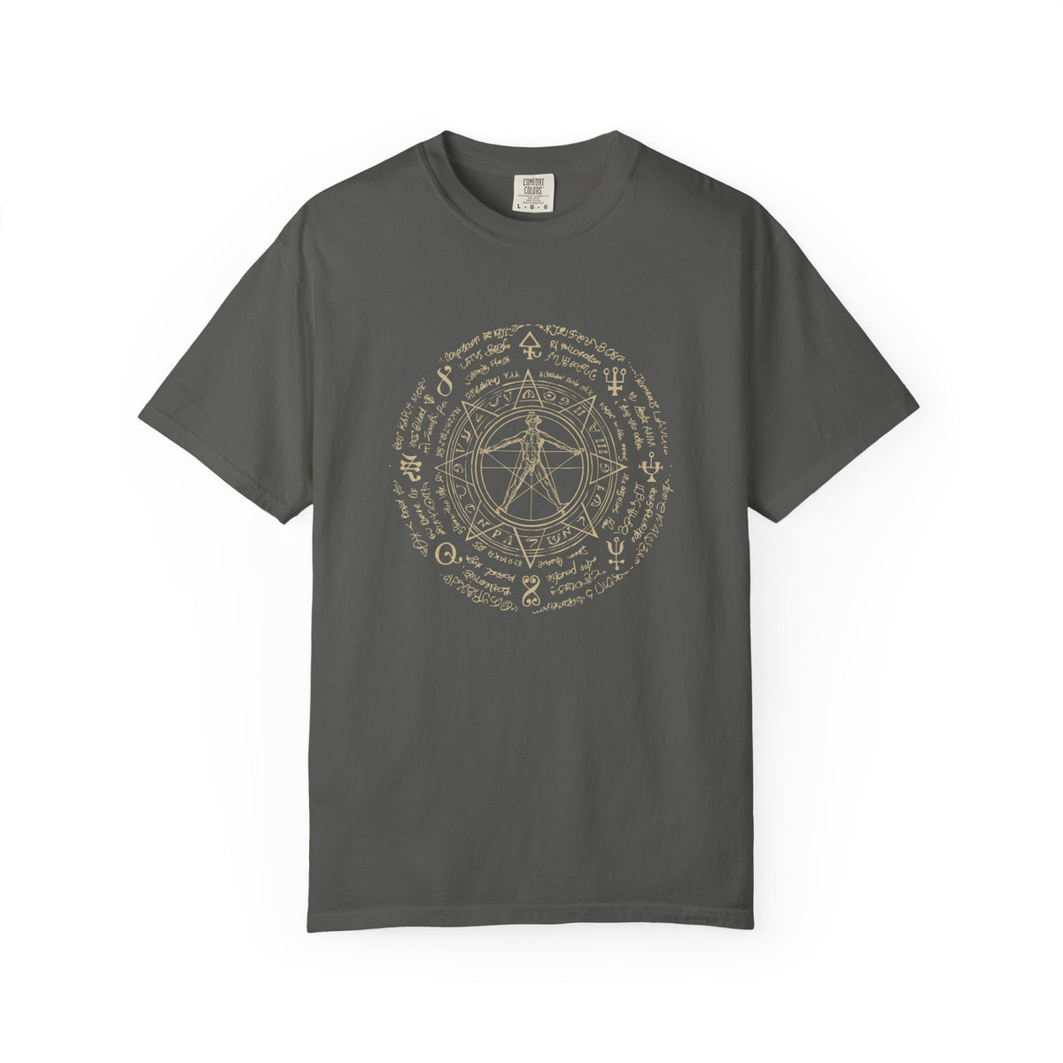Alchemy circle occult graphic t-shirt