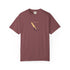 Maroon windsurfing sunset graphic t-shirt