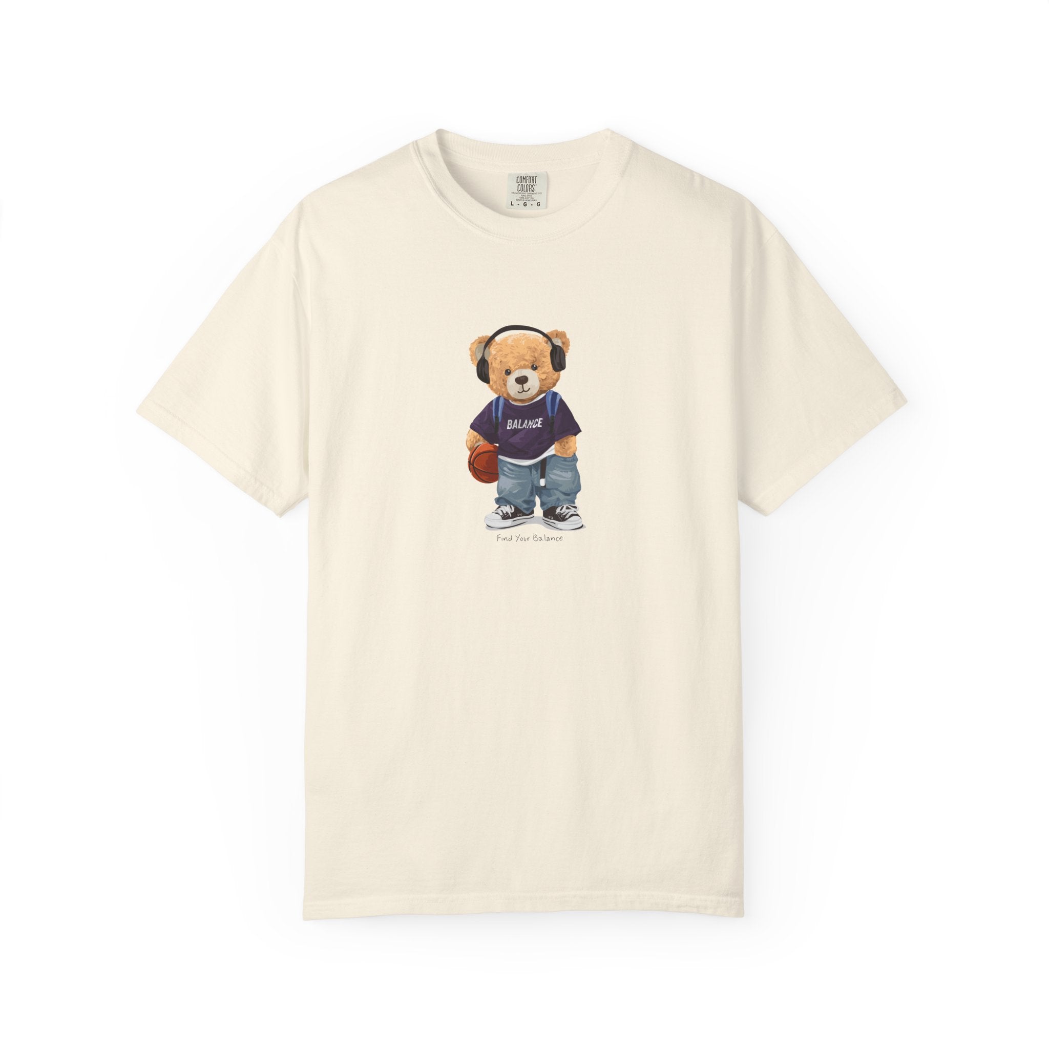 Teddy bear basketball tee