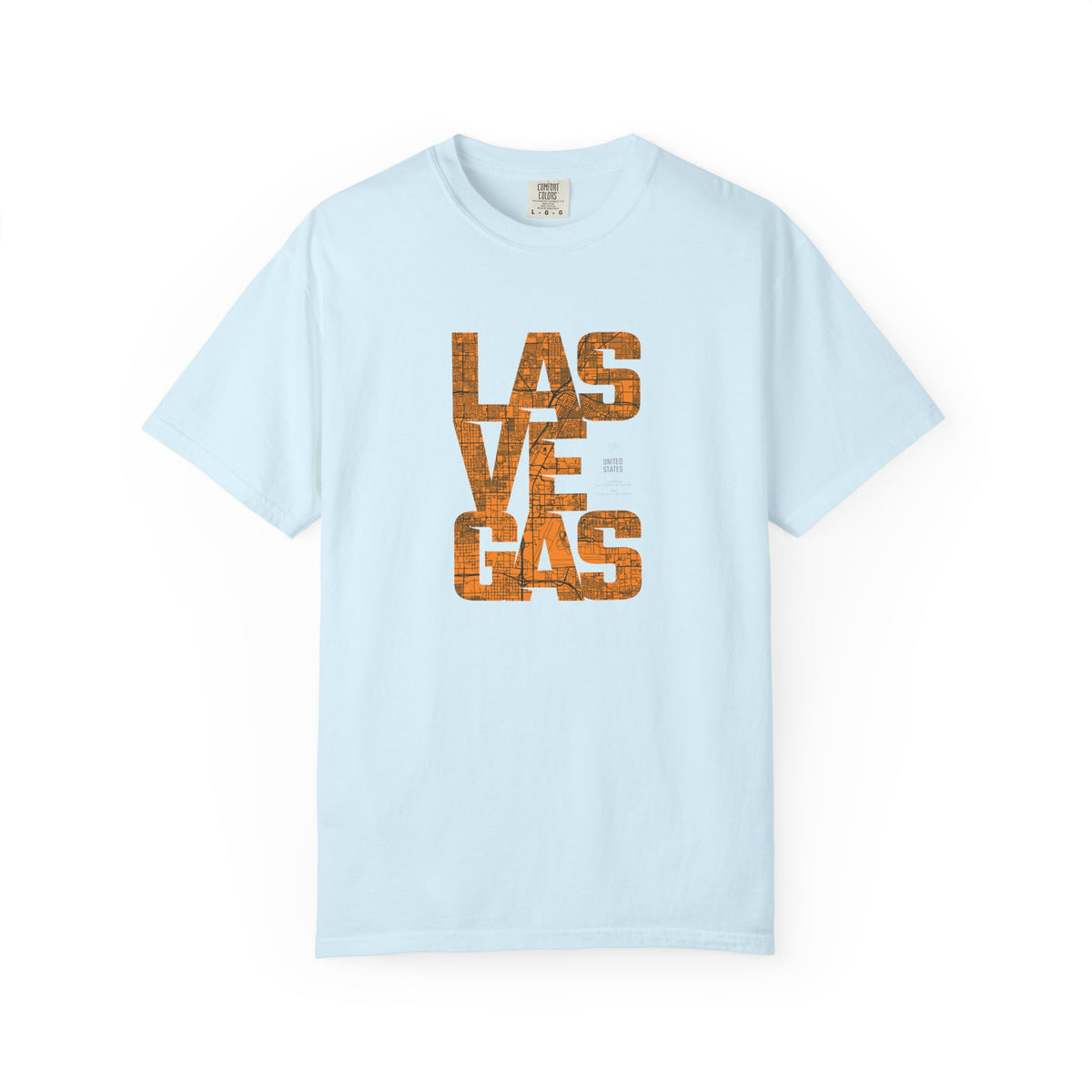 Las vegas vintage text graphic t-shirt