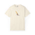 Beige windsurfing sunset graphic t-shirt