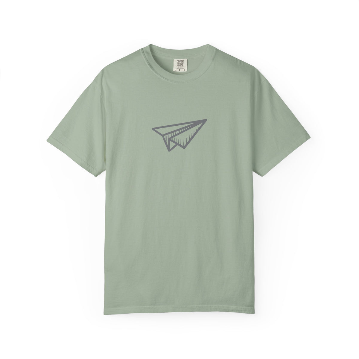 Paper airplane travel graphic t-shirt