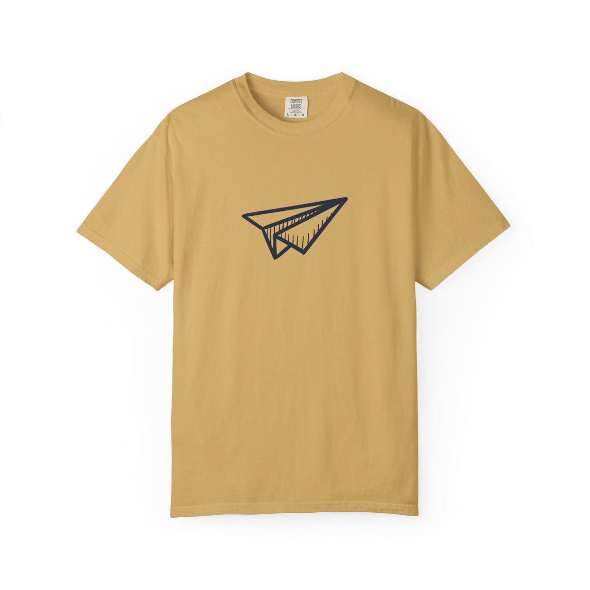 Paper airplane wanderlust graphic t-shirt