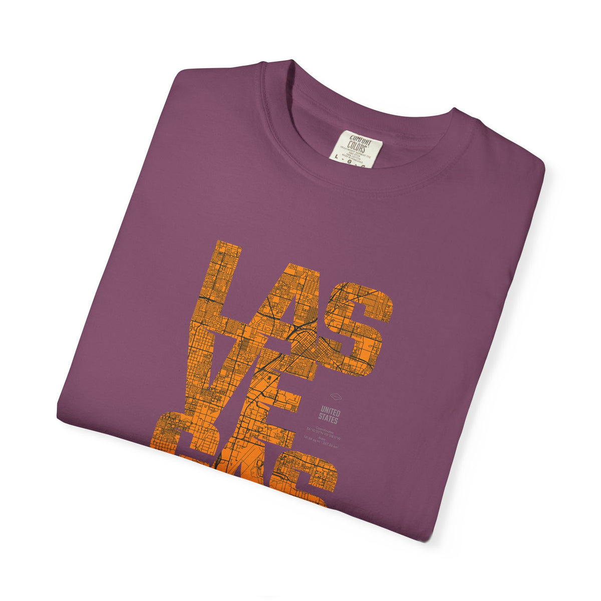 Las Vegas Vintage Text T-Shirt Printify