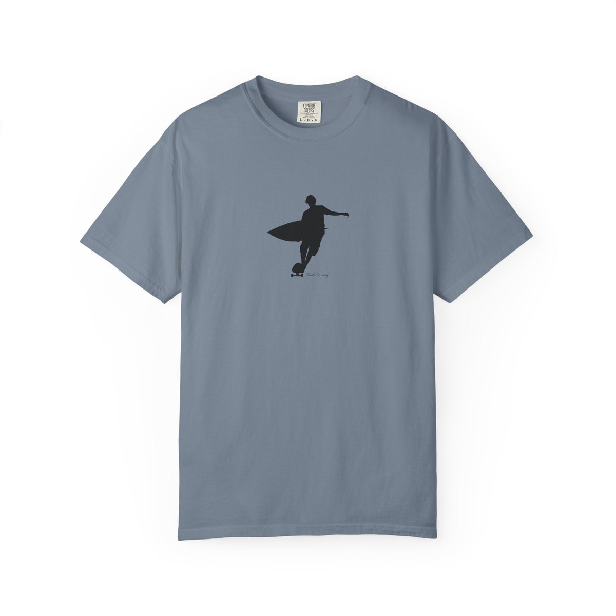 Surfboard silhouette surfer graphic t-shirt