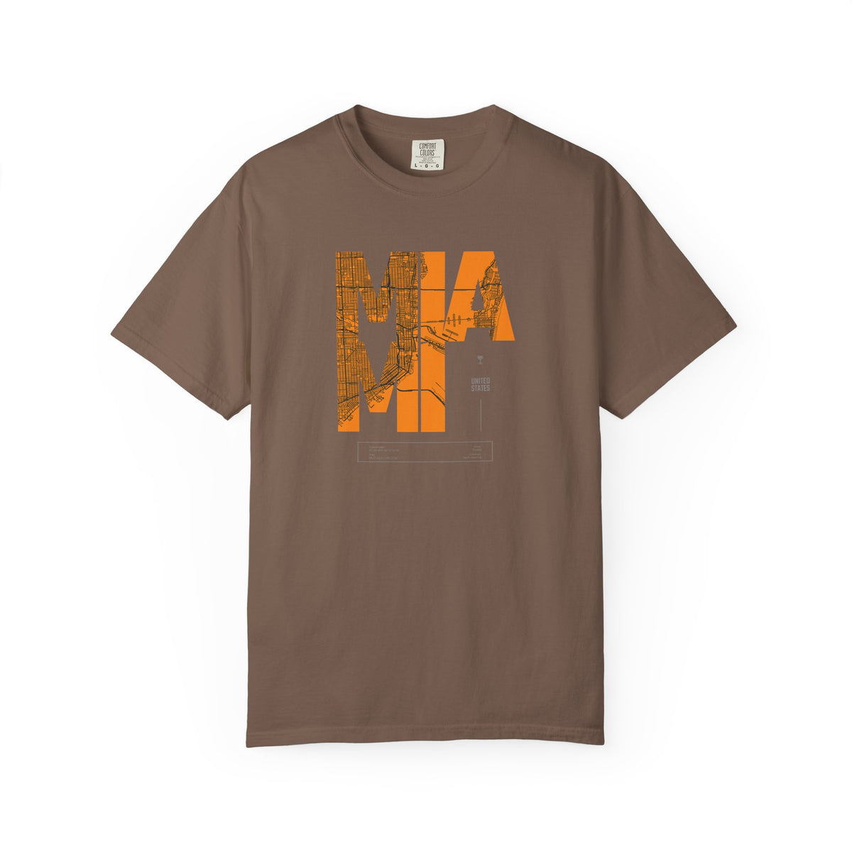 Mia mi retro block graphic t-shirt