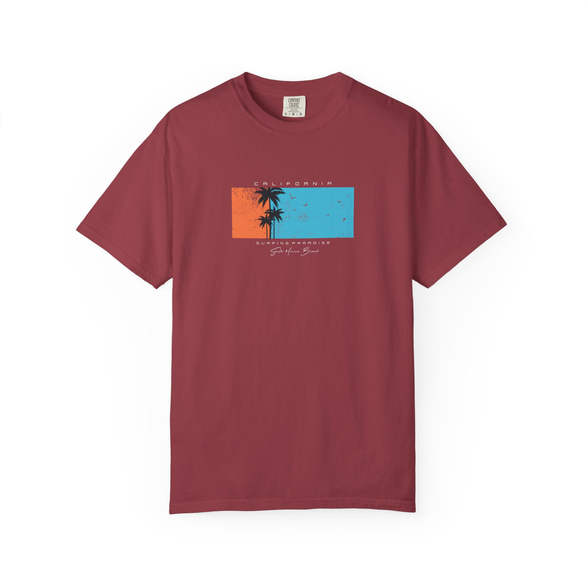 Sunset palms graphic t-shirt