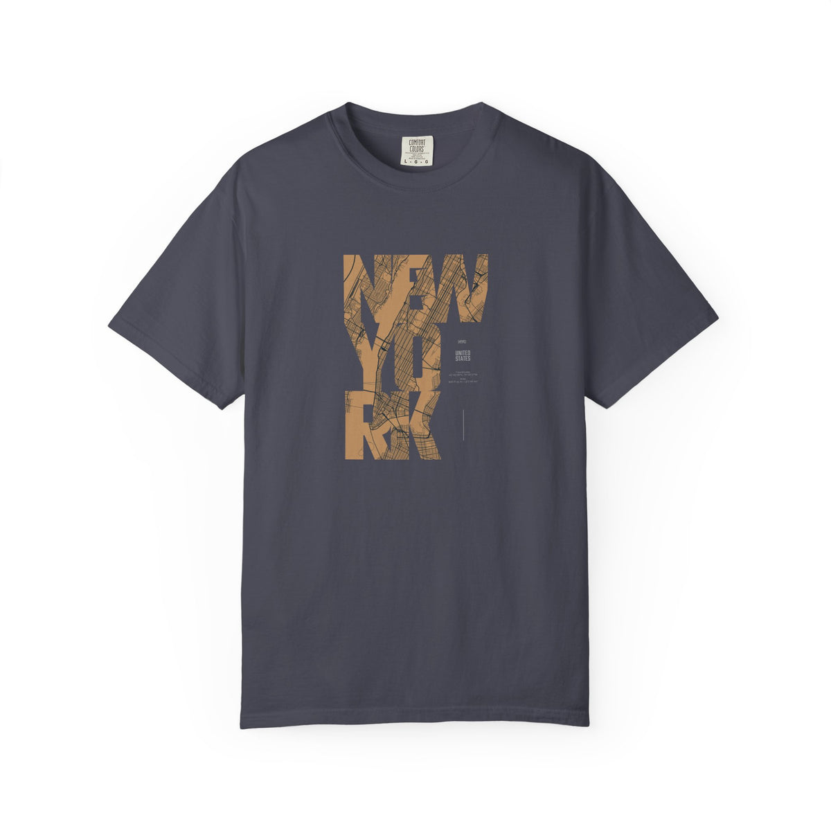 New york woodgrain graphic t-shirt
