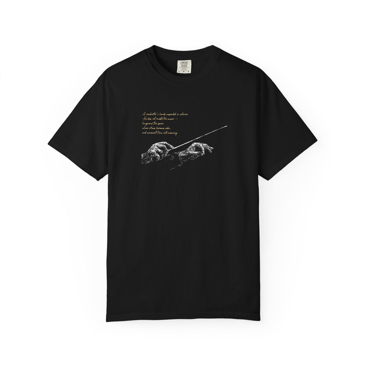 Conductor baton music graphic t-shirt