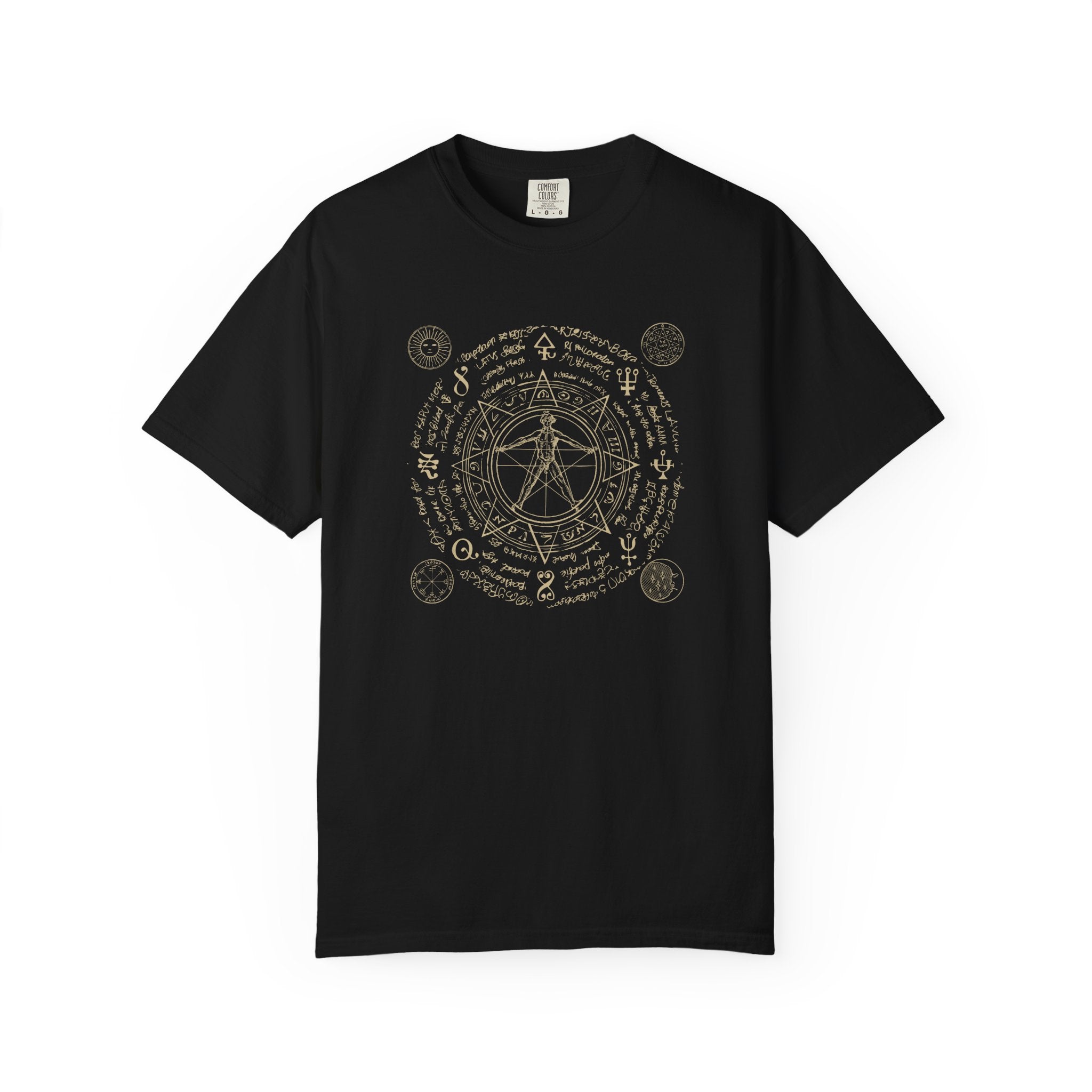Vintage alchemy symbol graphic t-shirt