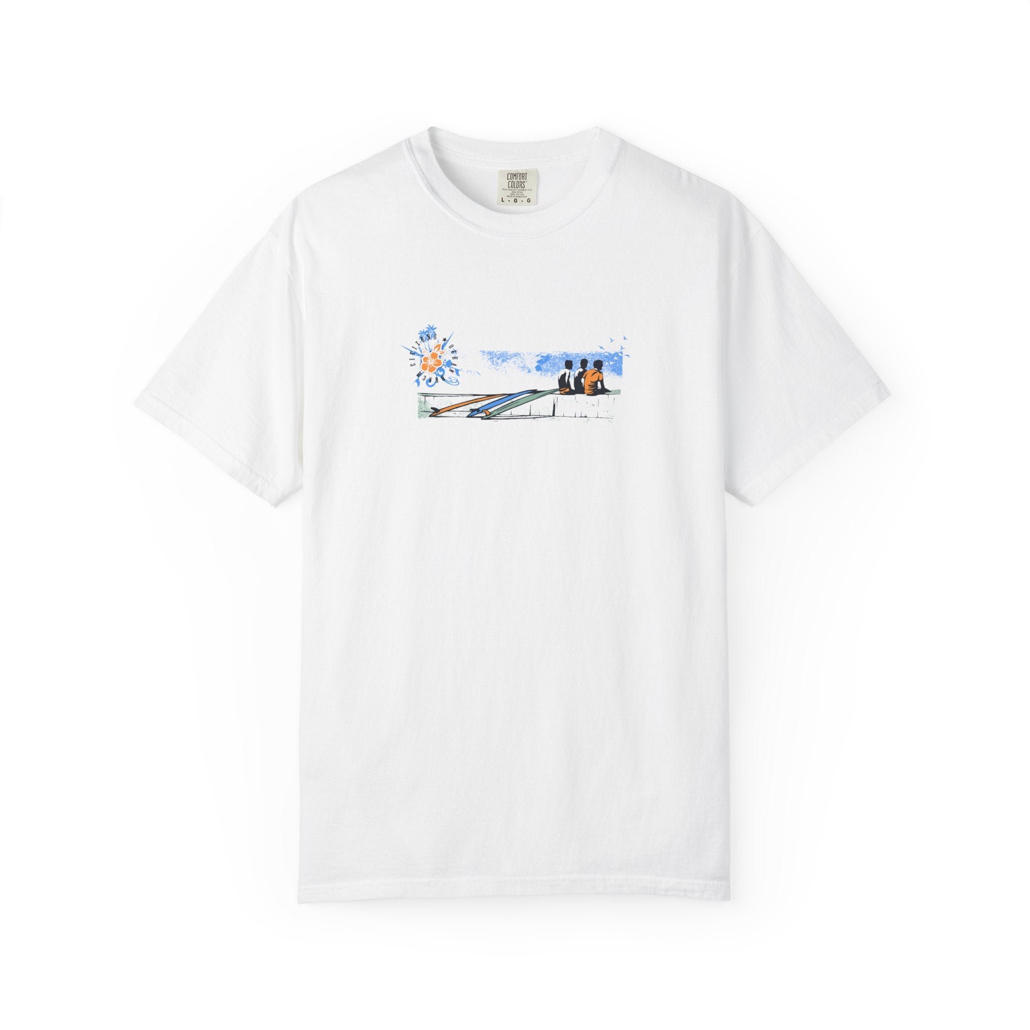 Surf scene graphic t-shirt
