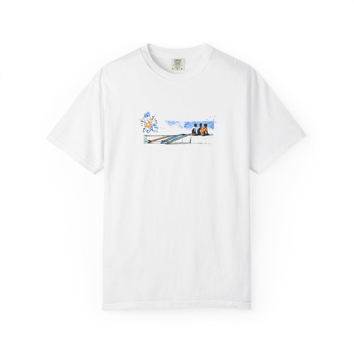 Surf scene graphic t-shirt