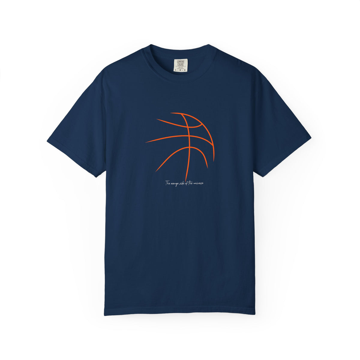 Navy blue basketball outline tee
