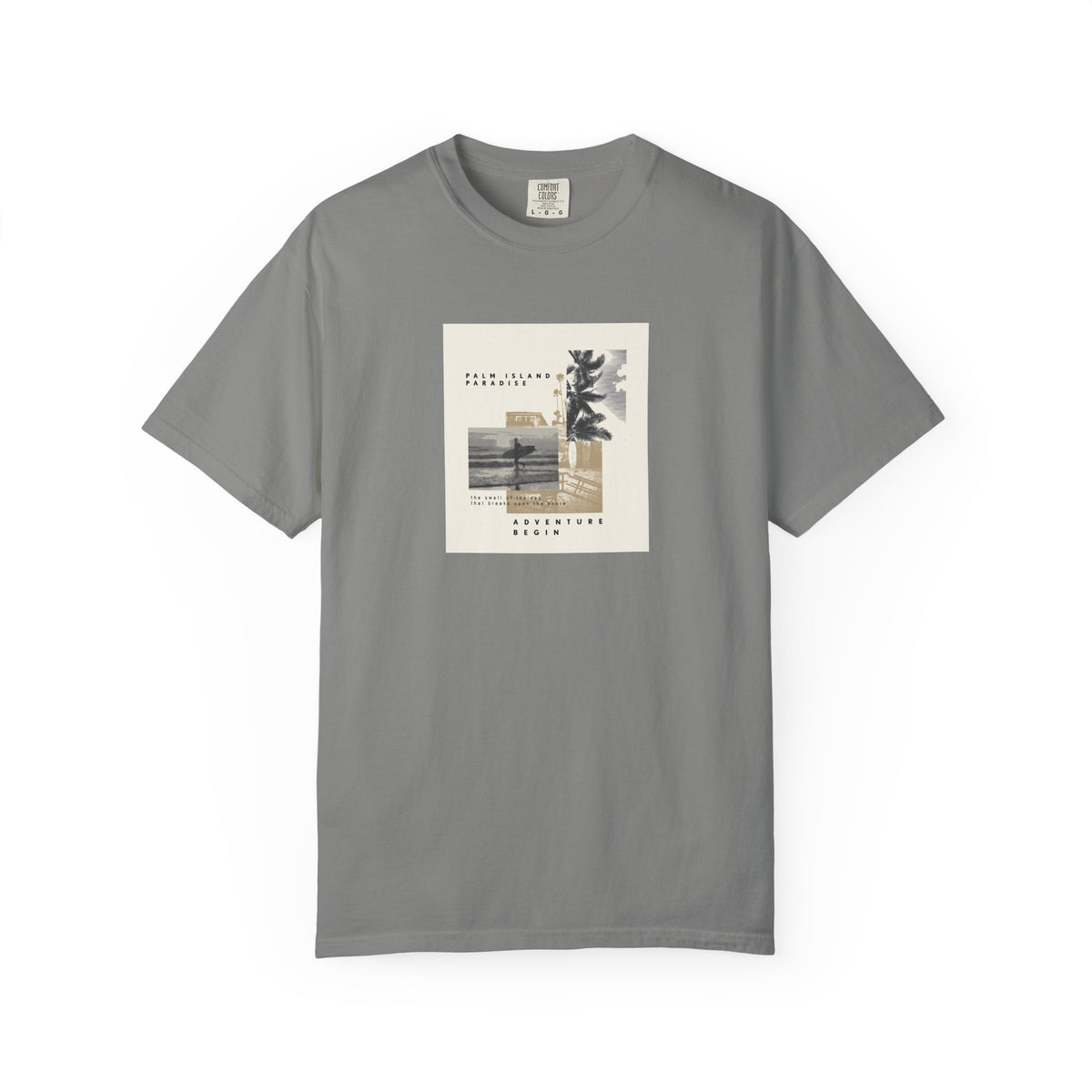 Unisex garment-dyed graphic t-shirt