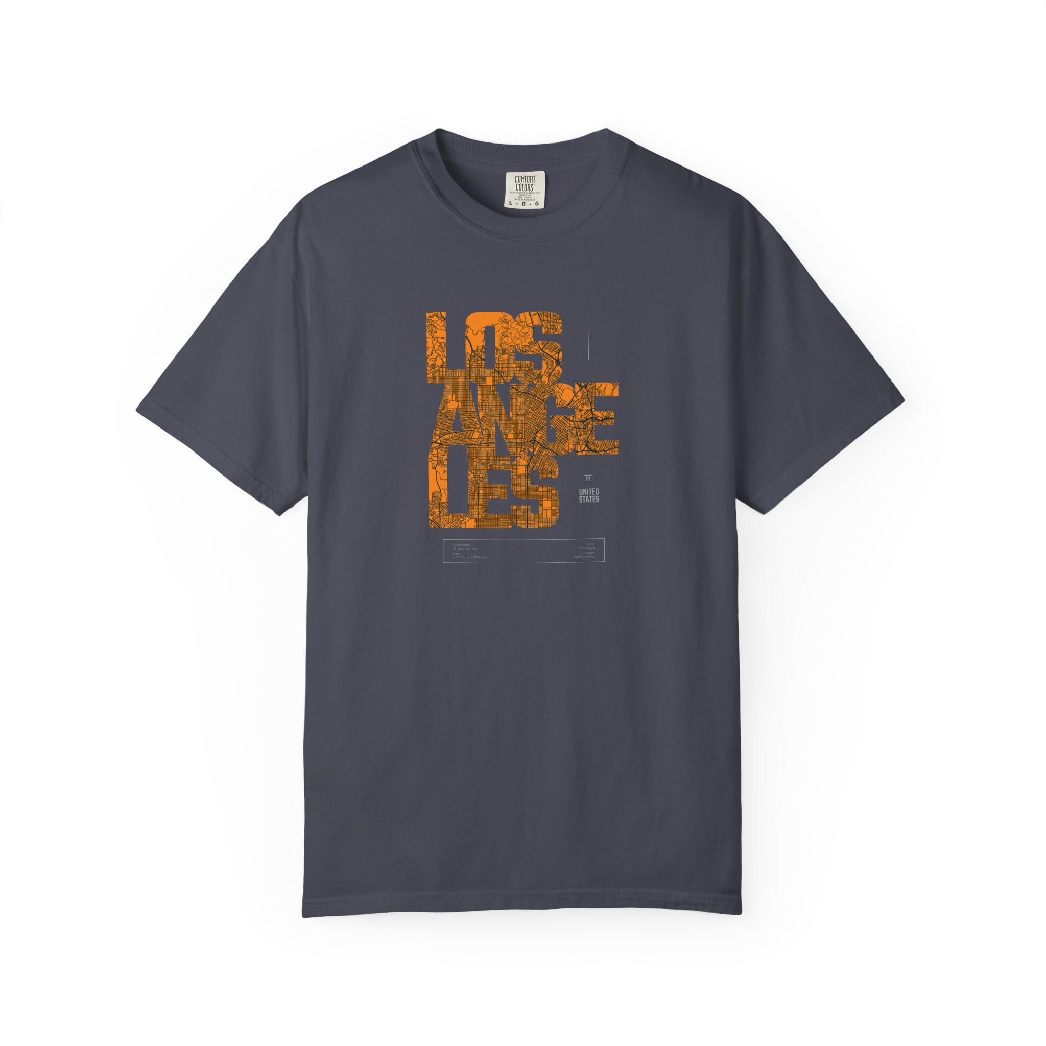 Los angeles text graphic t-shirt