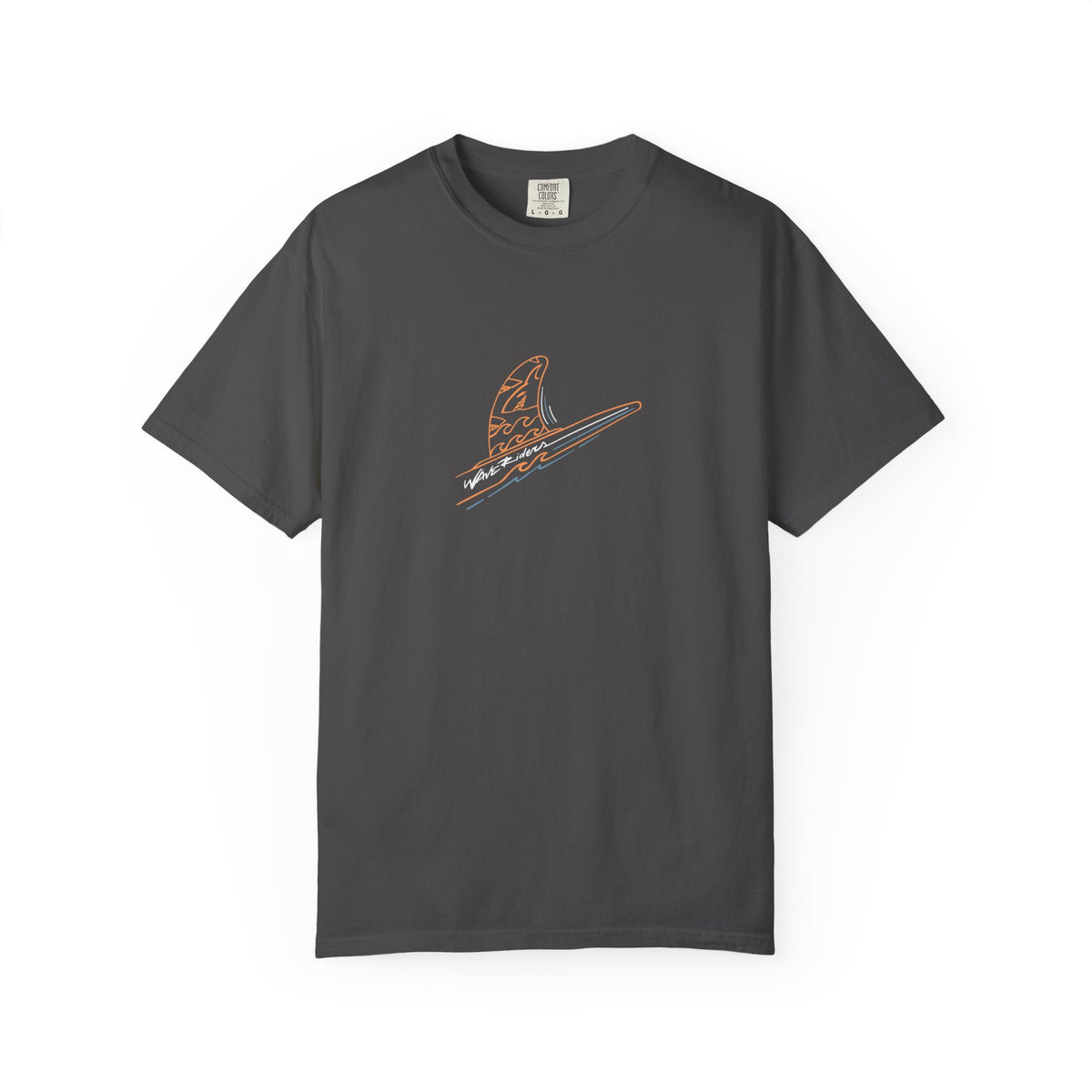 Minimal surfboard fin graphic t-shirt