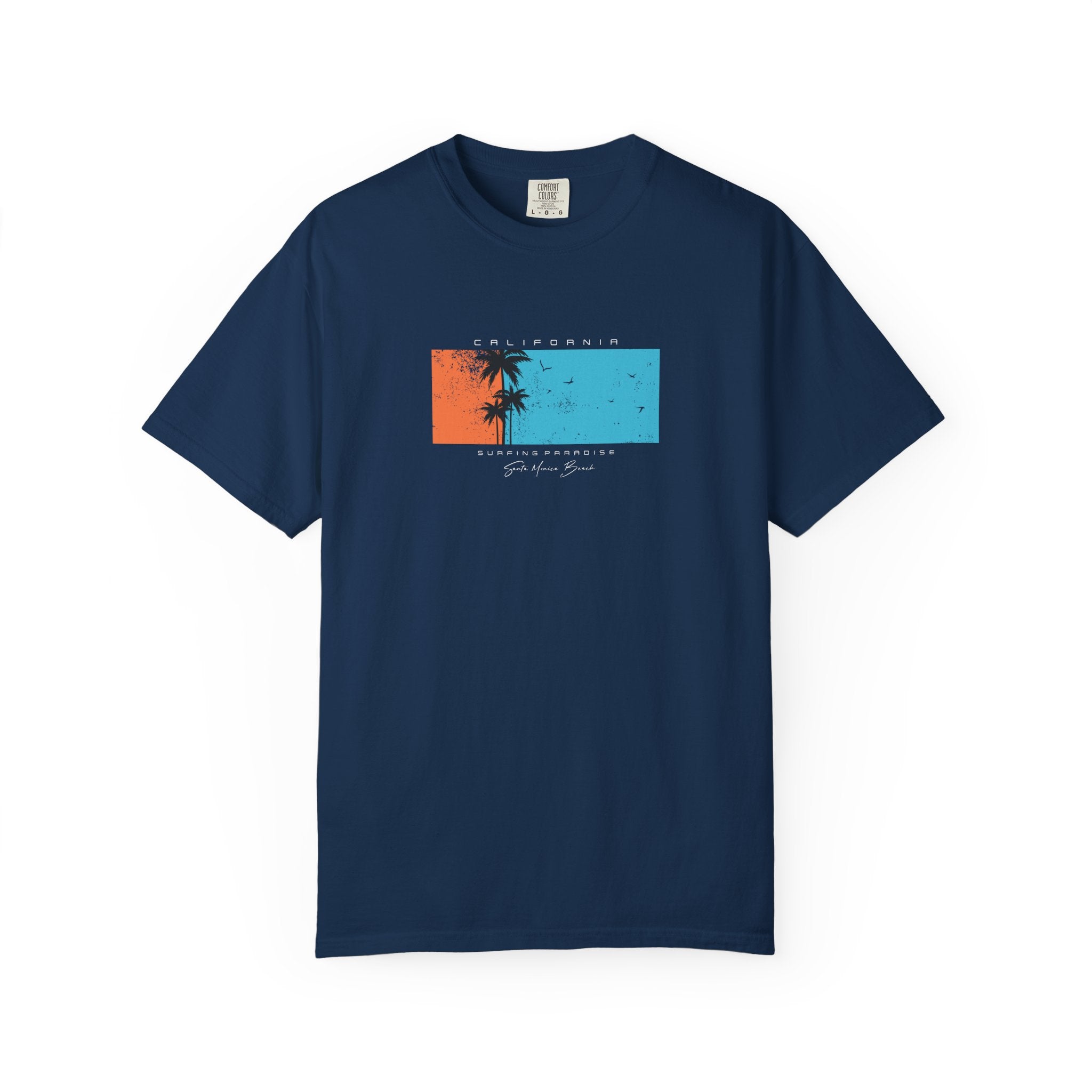 Sunset palms graphic t-shirt