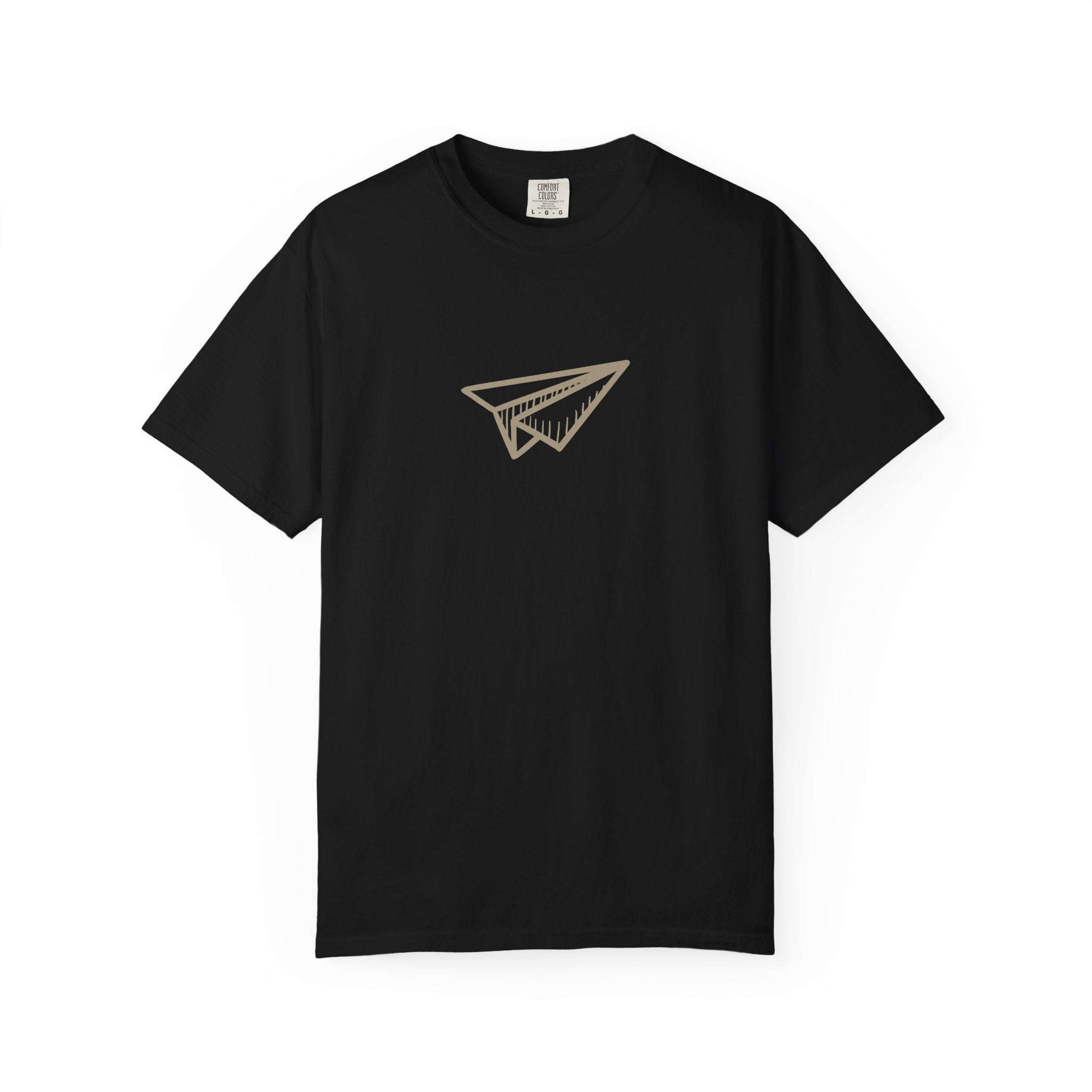 Retro paper airplane graphic t-shirt